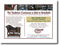 Half Page Ad in Antiques Magazine